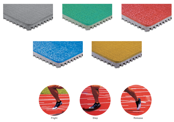 Prefabricated Rubber Running Track